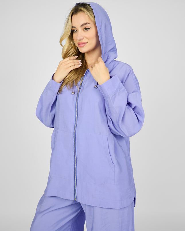 Hooded zippered set