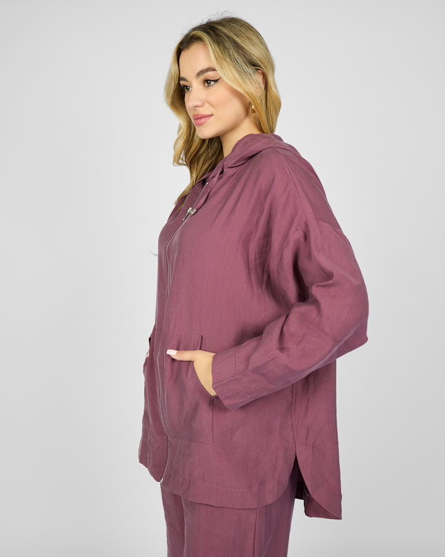 Hooded zippered set