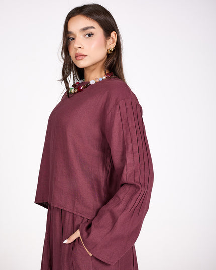 Linen skirt set