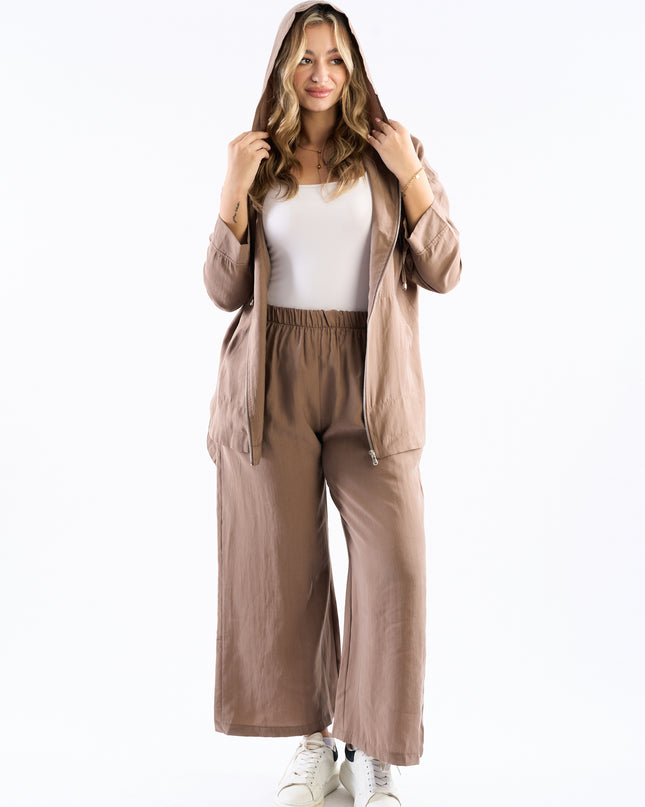 Hooded zippered set