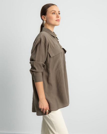 Golden buttons shirt