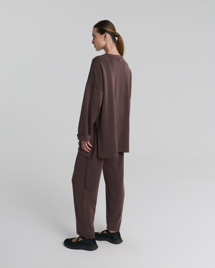 Modal blouse with belt