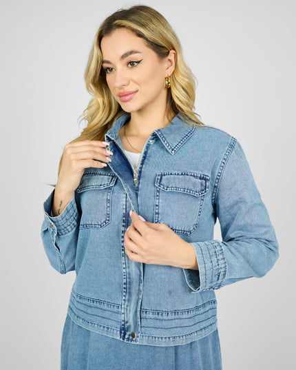 Denim skirt set