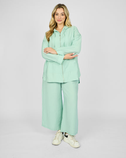 Hooded zippered set