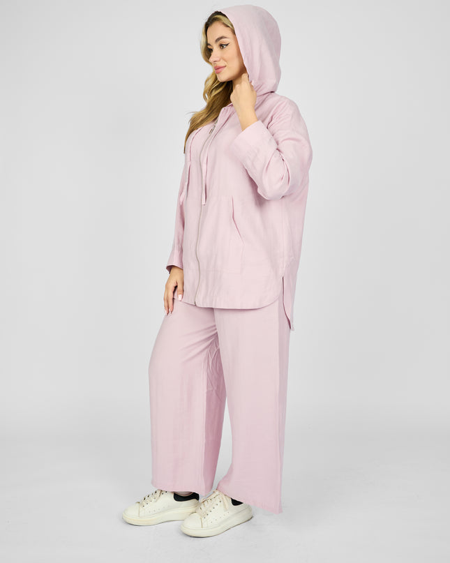 Hooded zippered set