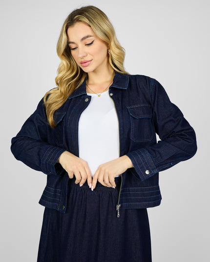 Denim skirt set