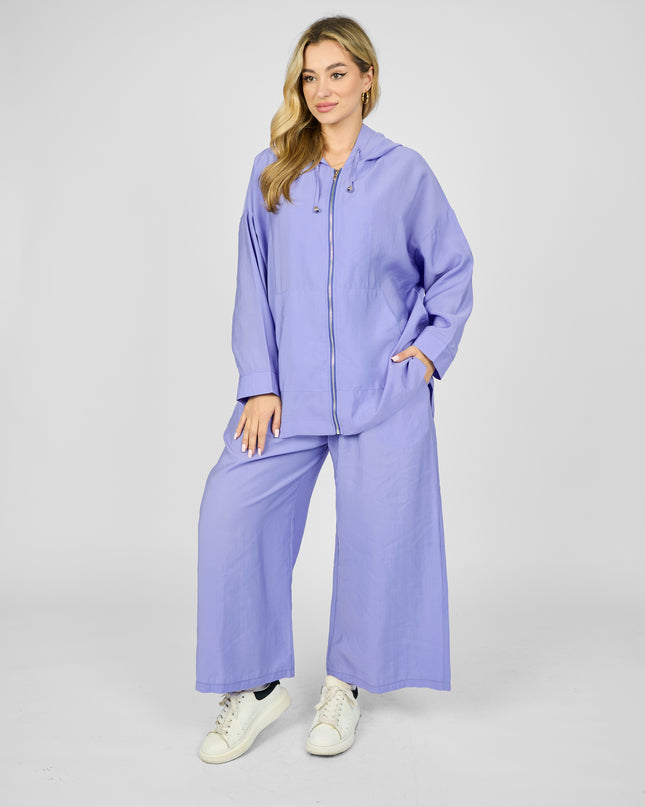 Hooded zippered set