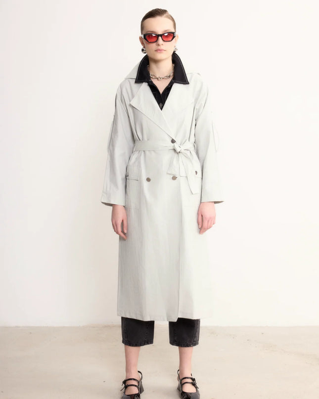 Modern Cutout Trench Coat