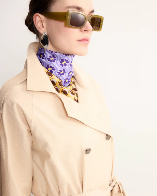 Modern Cutout Trench Coat