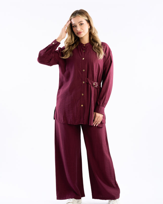 Crinkle set with belt