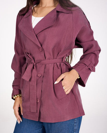 Short trench coat