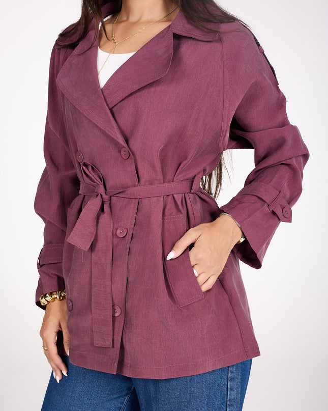 Short trench coat