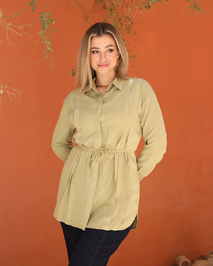 Shirt with belt