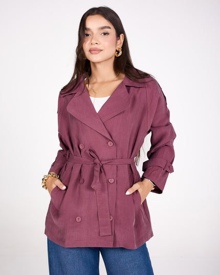 Short trench coat
