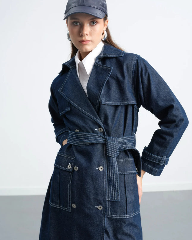 Denim Trench Coat