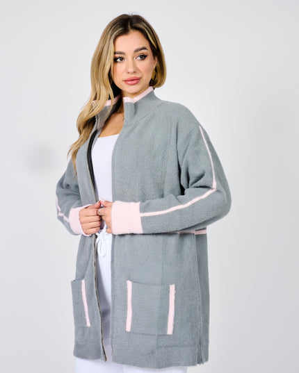 Wool Jacket with Zipper