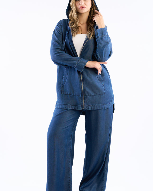 Hooded denim set