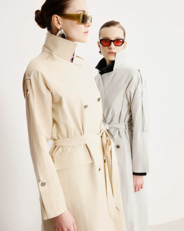 Modern Cutout Trench Coat