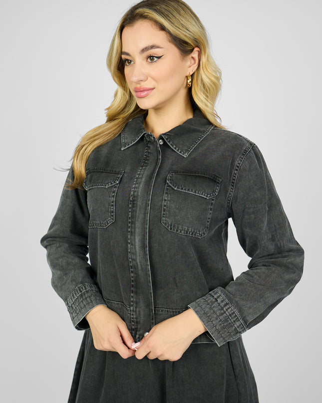 Denim skirt set