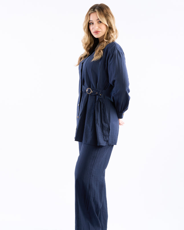 Crinkle set with belt