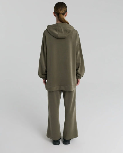 Half zipper Hooded Blouse