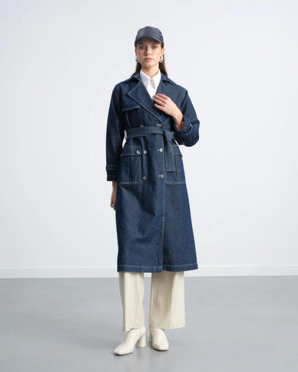Denim Trench Coat