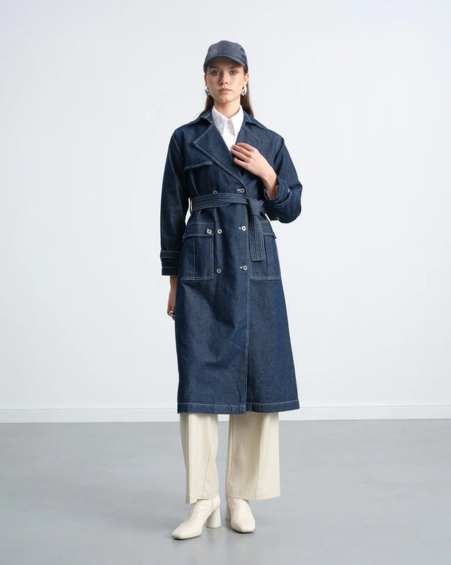 Denim Trench Coat