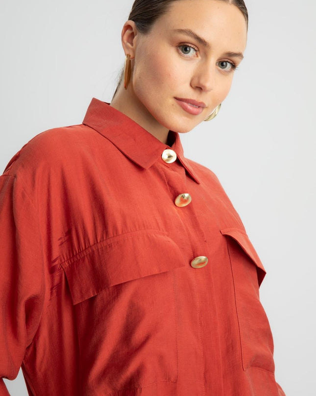 Golden buttons shirt
