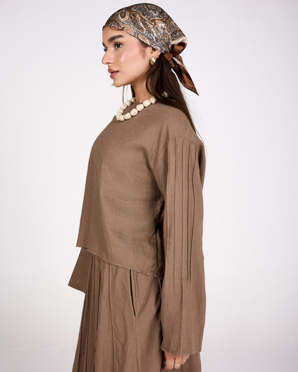 Linen skirt set