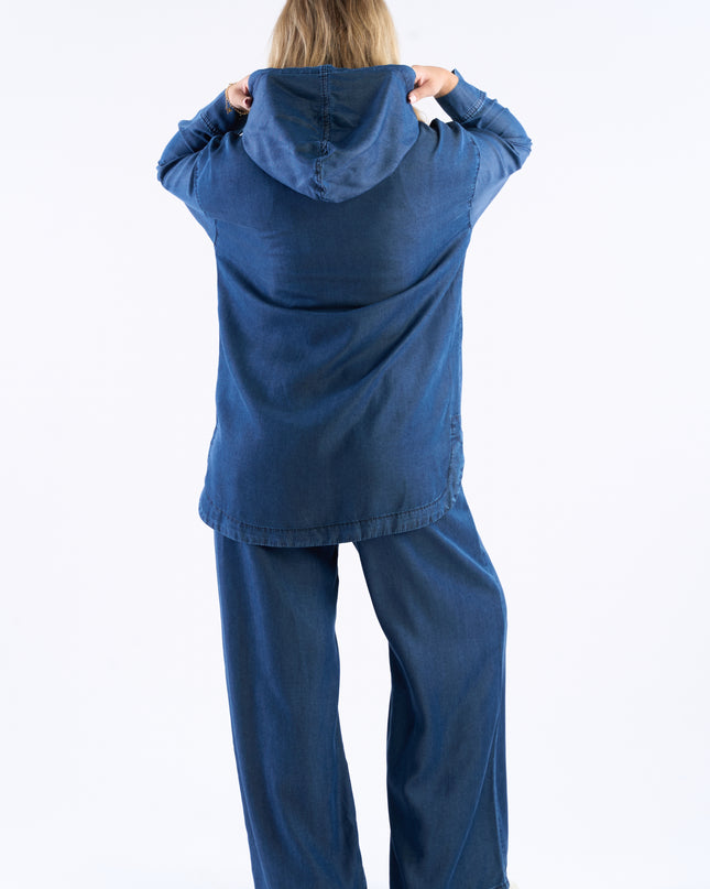 Hooded denim set