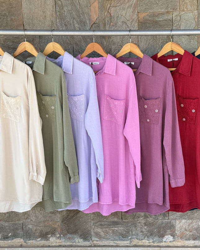 Plus Size Longline Shirt
