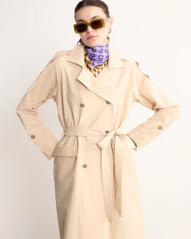 Modern Cutout Trench Coat