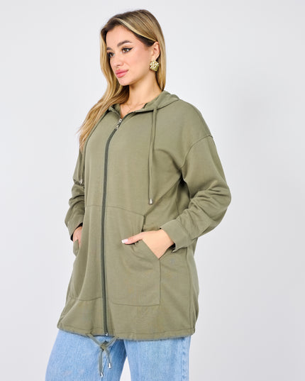 Modal hooded jacket