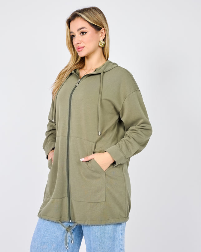 Modal hooded jacket