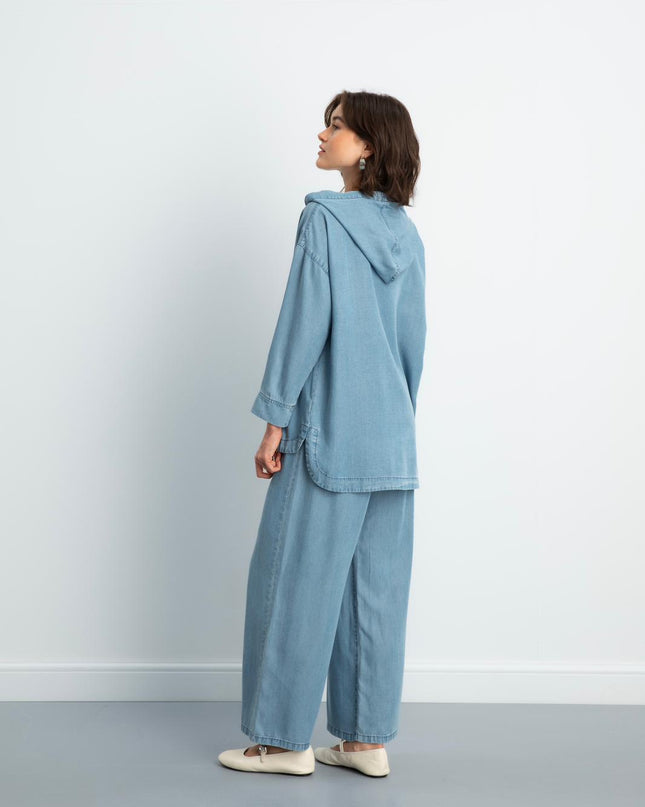 Hooded denim set