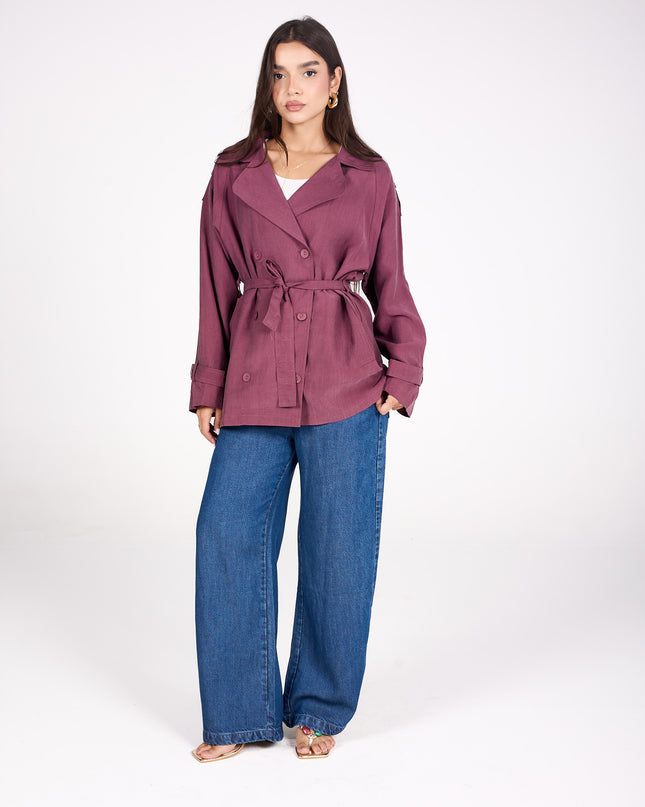 Short trench coat