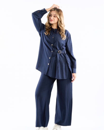 Crinkle set with belt