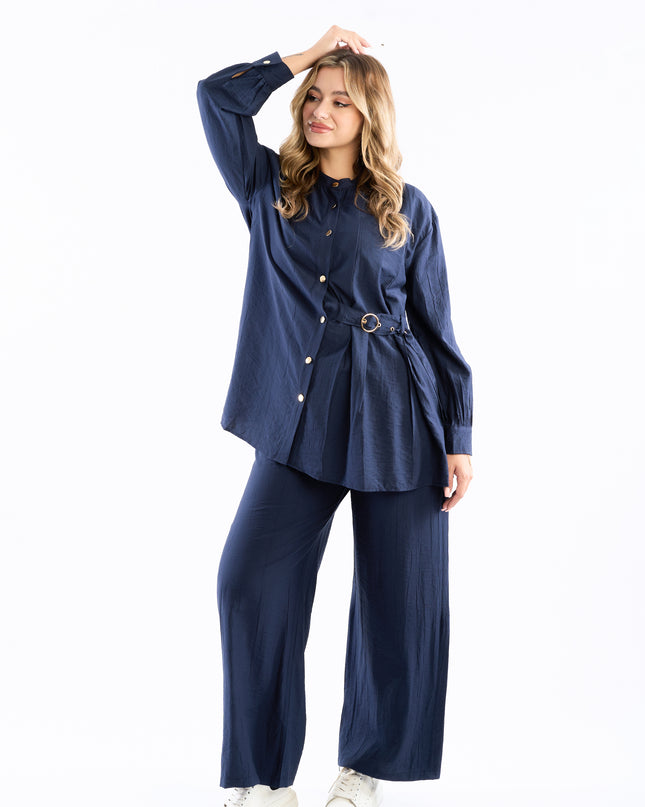 Crinkle set with belt