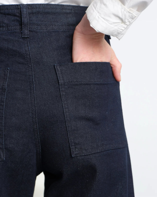 Slim leg stone embroidered pants