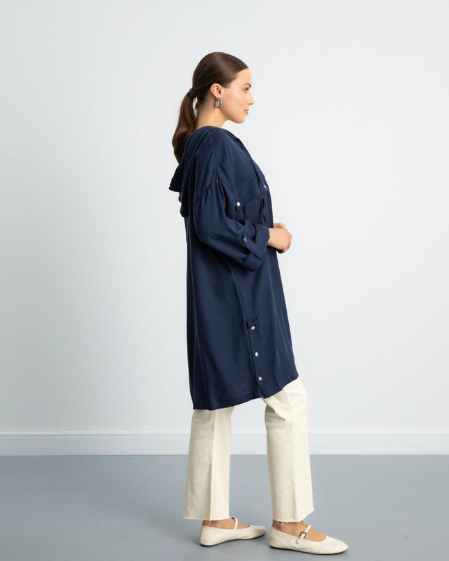 Buttoned Longline Shirt