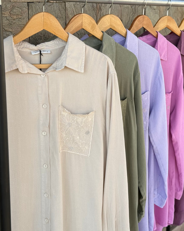 Plus Size Longline Shirt
