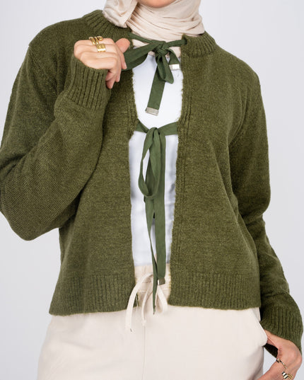 Ribbon cardigan