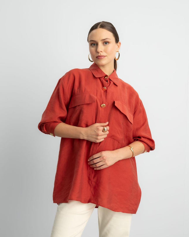 Golden buttons shirt