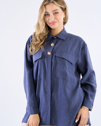 Golden buttons shirt