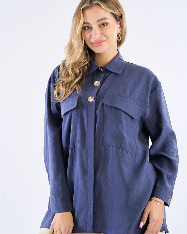 Golden buttons shirt