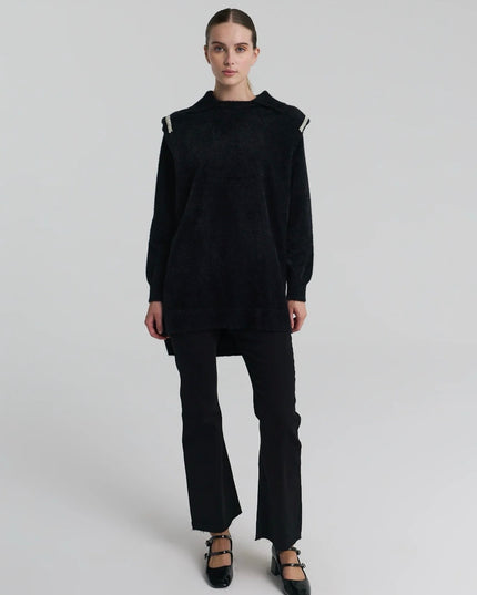 Wool Blouse with Crystal beads