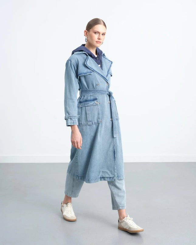 Denim Trench Coat
