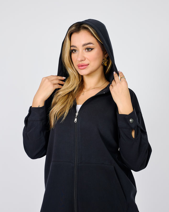 Modal hooded jacket