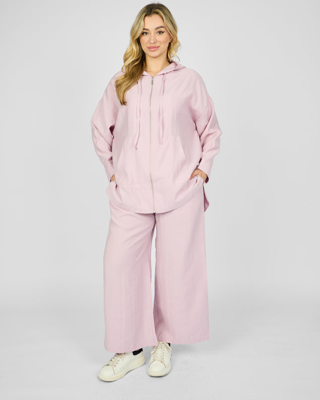 Hooded zippered set