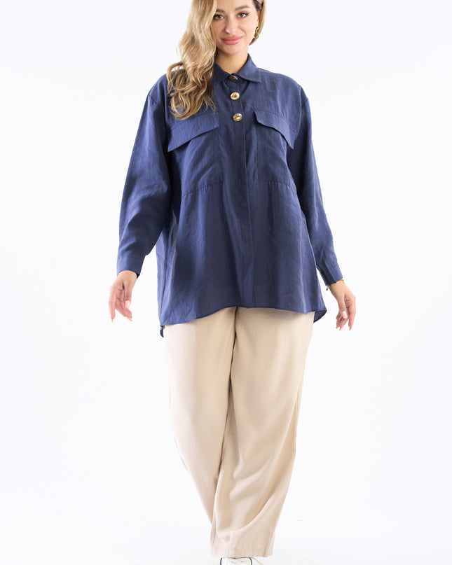 Golden buttons shirt